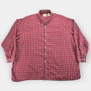 Vtg Himalaya Outfitters Soft Flannel Shirt Mens 3X Big Red Plaid Long Sleeve